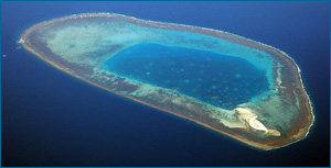 A coral atoll